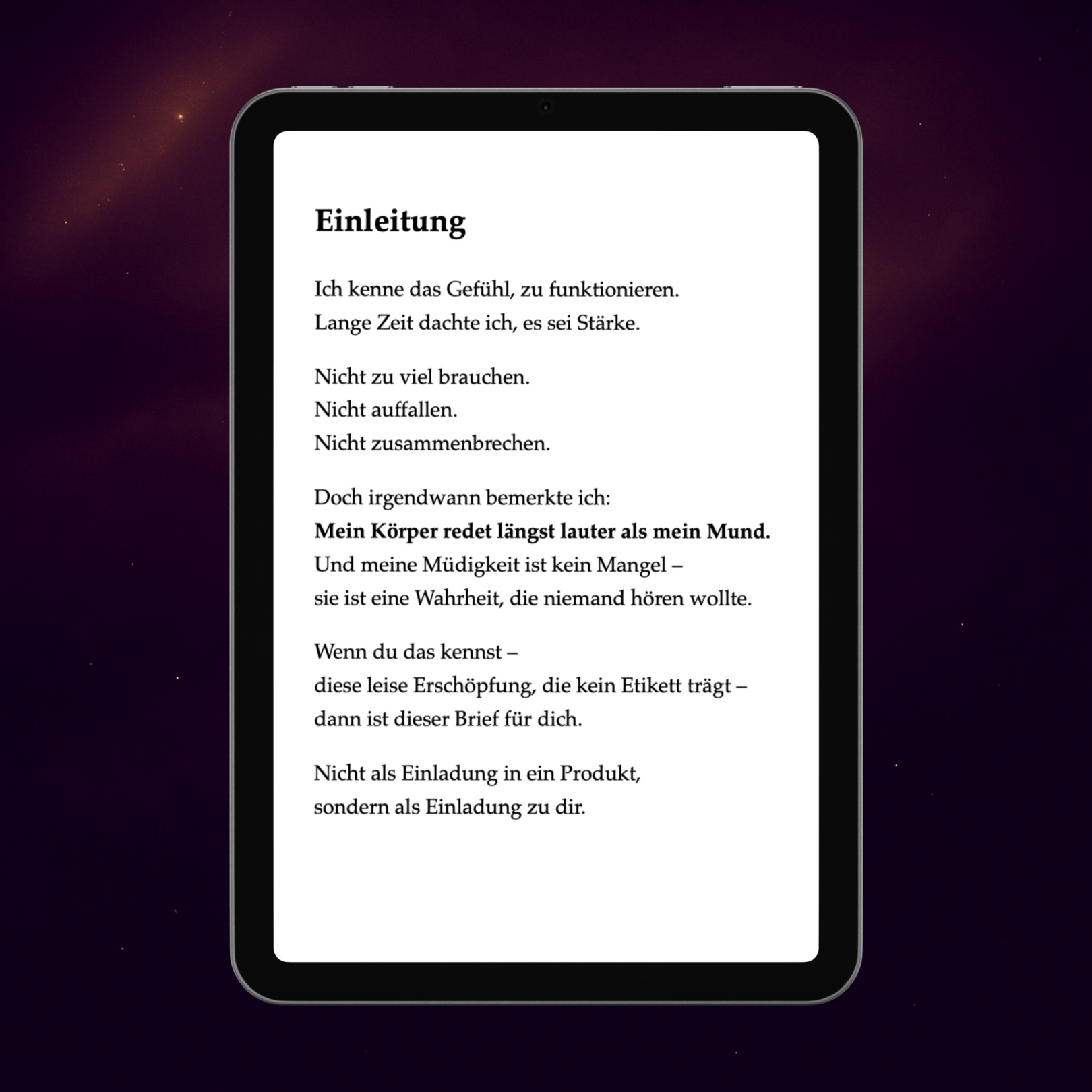 Leseprobe – Frequenzbrief Vorschau